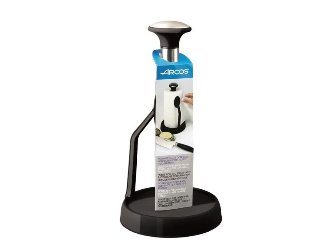 Porta rolo de Papel Higiênico Arcos Forza 793100 em Aço Inoxidável / Abs com Base Antiaderente 280 Mm / Ø 150 Mm no Caso de uma Pasta. BRILVIBERA