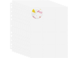 Álbum De Crachás Com 10 Folhas A4, 12 Compartimentos, Material Pp Leve E Multifuncional, Com 11 Furos Coleções E