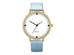 Reloj De Pulsera De Cuarzo Para Hombre Y Mujer Con Dial Redondo Moda (azul)