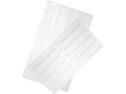 Protetores Anticolisão Adesivos De Silicone Orfofe, Brancos, 14 Peças.