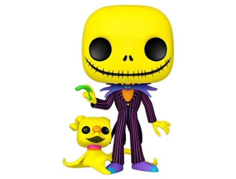 Figura Funko Tnbc Jack Skellington & Zero Luz Negra 10 Pop! Vinyl THE NIGHTMARE BEFORE CHRISTMAS