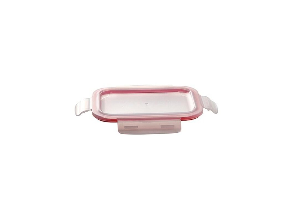 Conjunto de Lancheiras Bergner Vermelho Vidro de Borosilicato 3 Pcs
