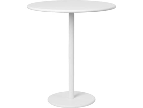 Mesa de Exterior BLOMUS (Branco - 45x40 cm - Alumínio, Aço)