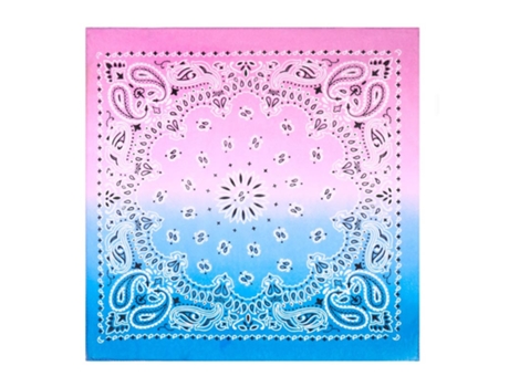 Bandana ou lenço Paisley gradiente roxo 54x54 cm