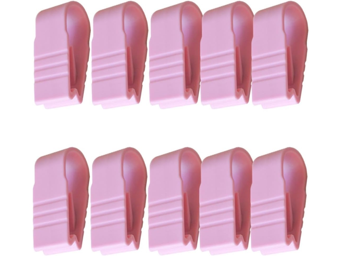 Clipes Fixadores Ideais Para Manter A Cama Organizada, 10 Peças, Material Plástico Rosa, Fixadores Sem Marcas Para Capas