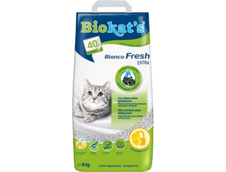 Areia para Gatos  Bianco Fresh Extra 8Kg