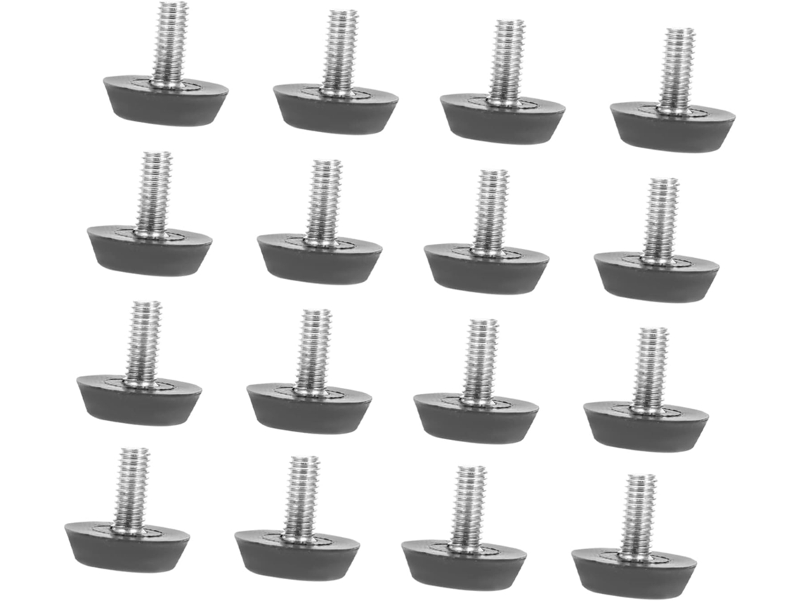 Conjunto De 100 Niveladores Móveis Ajustáveis Com Pés Parafuso Duráveis Em Plástico Resistente
