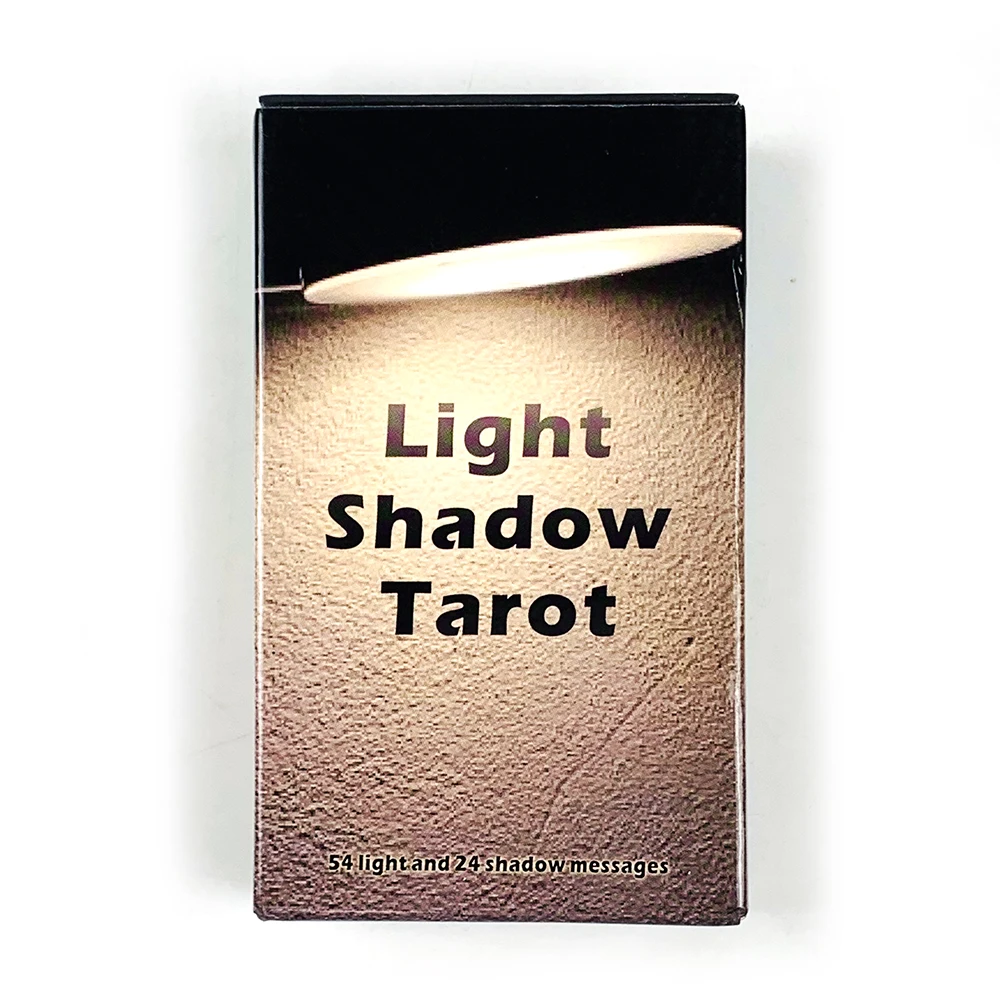 Novo Tarô Luz E Sombra 78 Cartas Versão Em Inglês Jogo De Tabuleiro De Adivinhação Com Cartas Oráculo Mistério