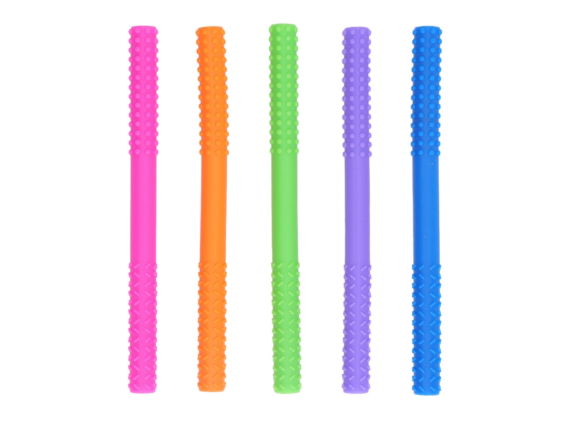 5pcs Palitos De Dentição De Silicone Macio Para Bebê Tubos De Dentição Brinquedos Estilo 1