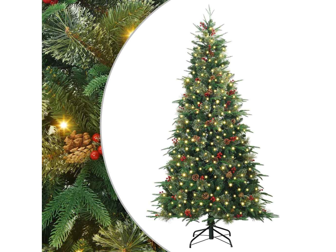 Conjunto 1 Decoração De Natal Vidaxl Verde Plástico (210 Cm)
