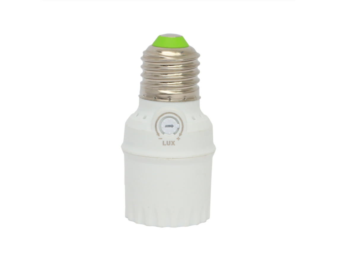 Sensor Crepuscular para Lâmpadas E27 Branco LEDKIA