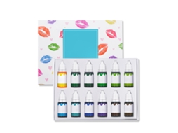 12 Garrafas 10ml Corantes Para Gloss Labial Diy Tintas Para Maquiagem