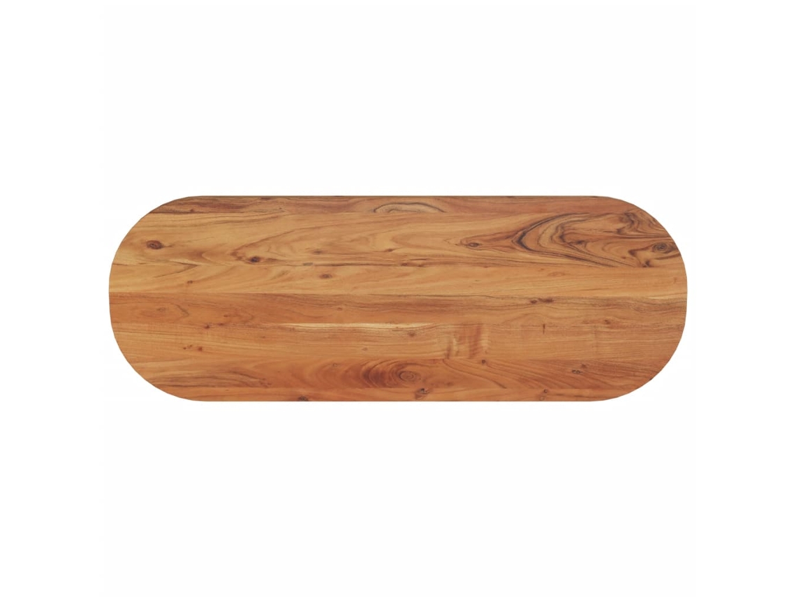 Vidaxl Tampo De Mesa Oval 110x40x2,5 Cm Madeira De Acácia Maciça