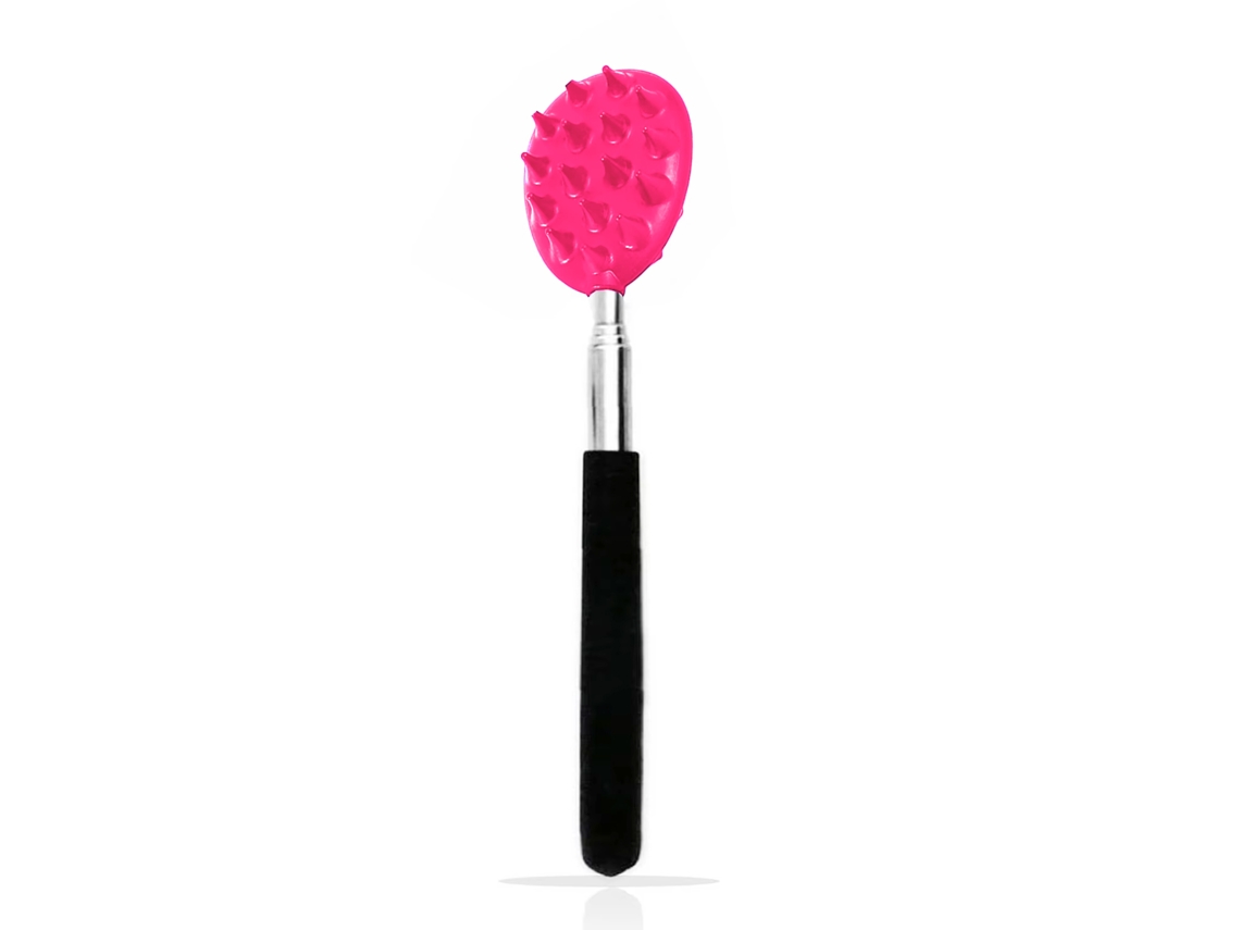 Massageador de Costas Extensível com 2 Superfícies de Raspagem Profunda. MDUG (rosa)