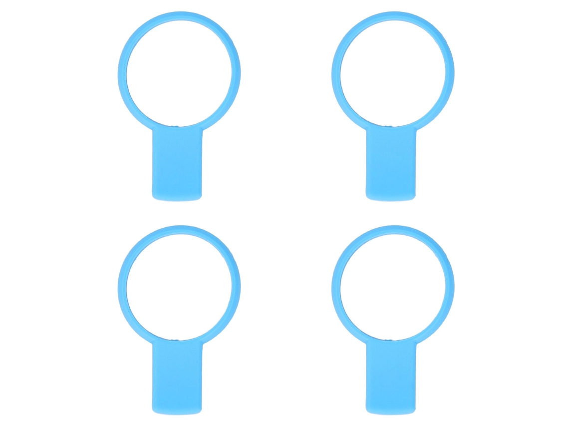 4pcs Treinador De Grip Para Raquete De Tênis Auxiliar Ferramenta De Treino Em Silicone Para Esportes Ao Ar Livre Azul