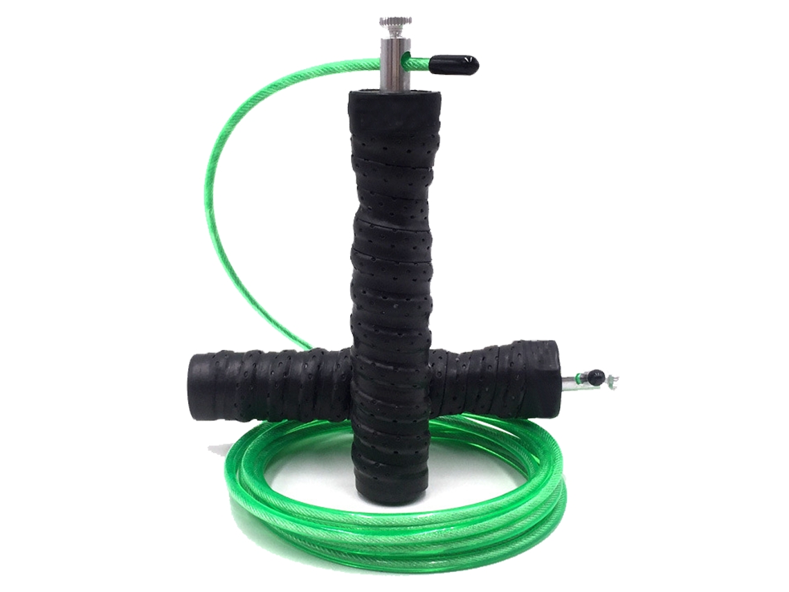 Corda de Pular Absorvente de Suor Verde