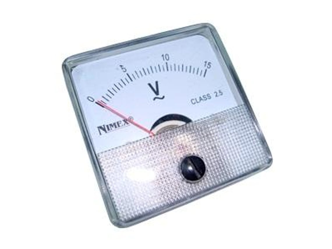Voltmetro Analogico Da Tavolo 15V DC - 70x60 Mm, Per Elettronica E Quadri Elettrici - Foto 7