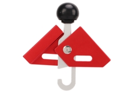 Top Cap para Vara de Tenda Alumínio Ajustável 8mm Vermelho