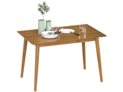 Mesa De Jantar Grande De Design Para 4 A 6 Pessoas, Feita De Madeira, Dimensões 120 Cm (comprimento) X 75 Cm (largura) X 76 Cm (altura).