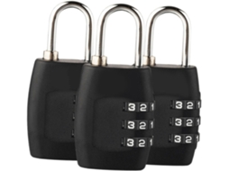 Conjunto De 3 Cadeados Combinação Para Mala, Digitais Viagem,