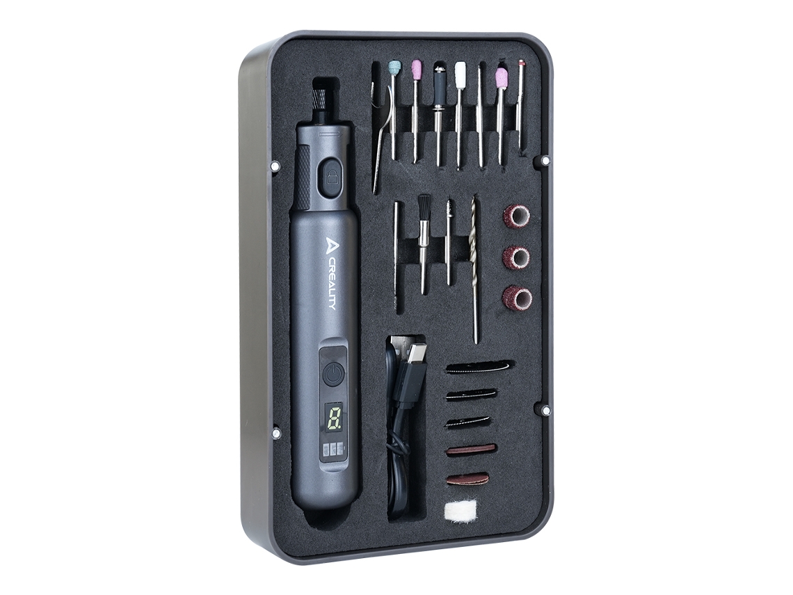 Kit De Ferramenta Rotativa Sem Fio Creality 10000-18000rpm 6 Velocidades Bateria Recarregável 24 Bits