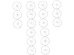 Jogo De 18 Transferidores Transparentes Para Desenho E Geometria