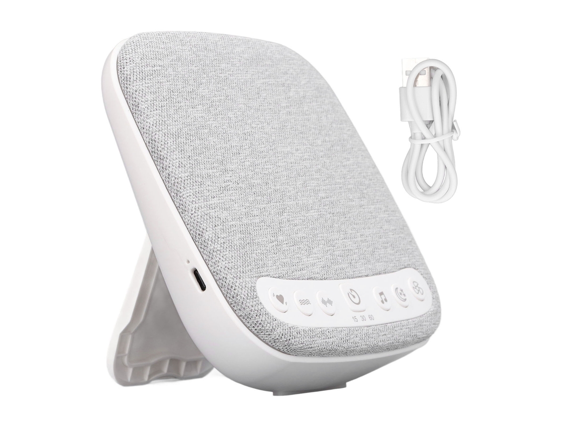 Máquina de Ruído Branco para Bebê 2026, 18 Sons Relaxantes, Aparelho Auxiliar para Dormir para Berço e Mesa, Branca