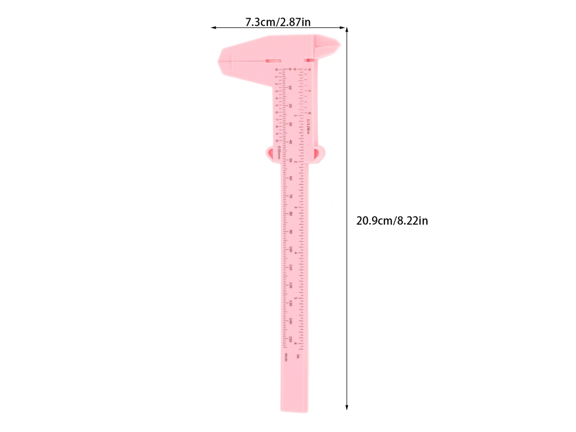 10pcs Régua De Microblading De Sobrancelha 150mm Ferramenta De Medição E Marcação Para Iniciantes E Profissionais Rosa