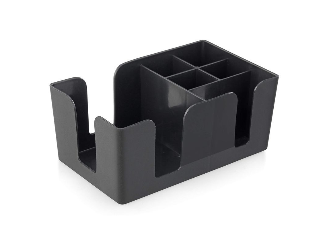 Organizador de bar em plástico com 6 compartimentos, 9.33x5.7x4.13 polegadas S/MARCA