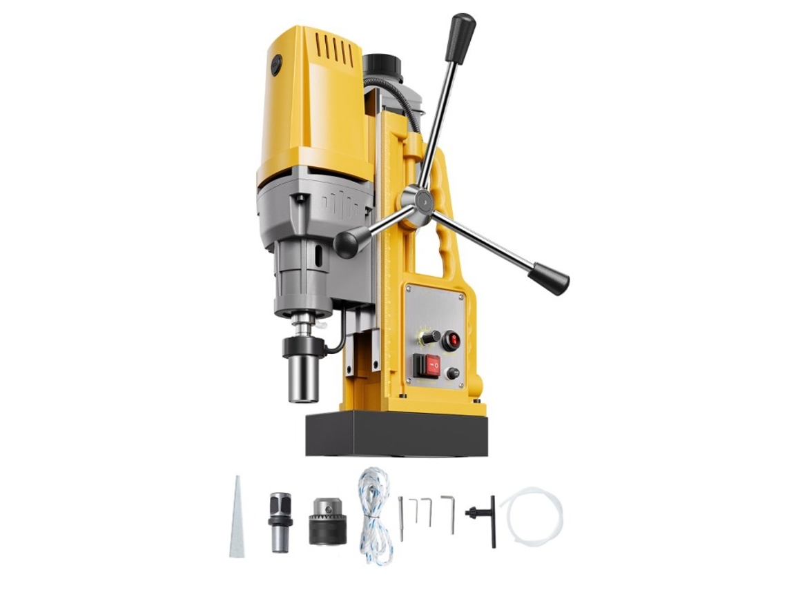 Berbequim Magnético TEKMAQUINAS 1400w com Força 13000n e Capacidade de Perfuração Até 50mm