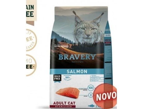 Ração para Cães e Gatos  Sem Cereais (7Kg - Seca - Adulto - Castrados - Sabor: Salmão)