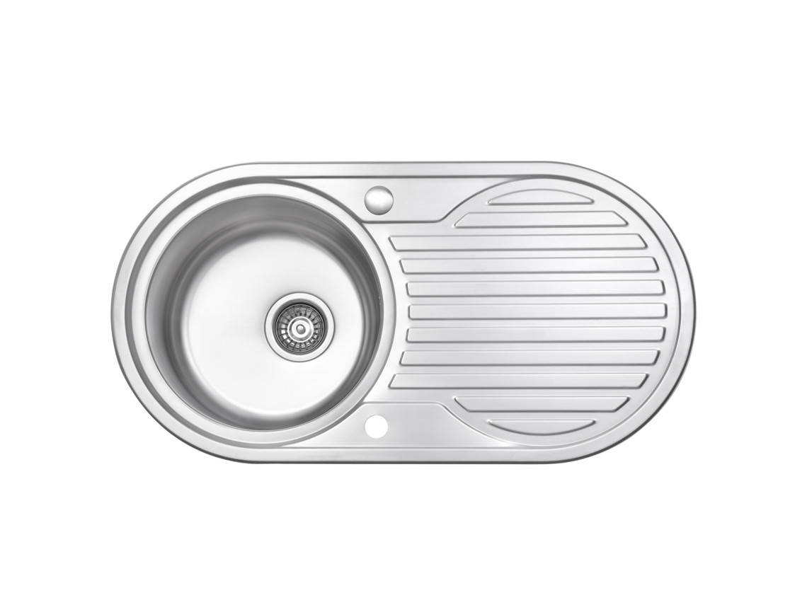Lava-loiça Jassferry Com 1 Cuba Redonda (aço Inox. - 900 X 470 X 195 Mm)