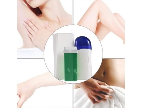 Depiladora De Cera Aloe Máquina De Cera 100g 30 Tiras Depilatórias Temperatura 48? Portátil Zjchao