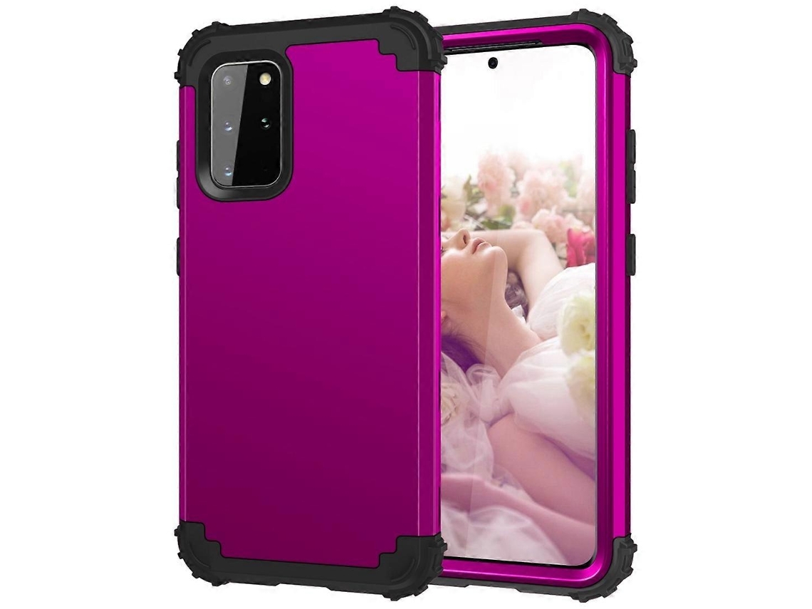 Capa De Silicone Em Pc, Silicone Antichoque E Antirriscos Para Samsung Galaxy S20 Plus Elysve