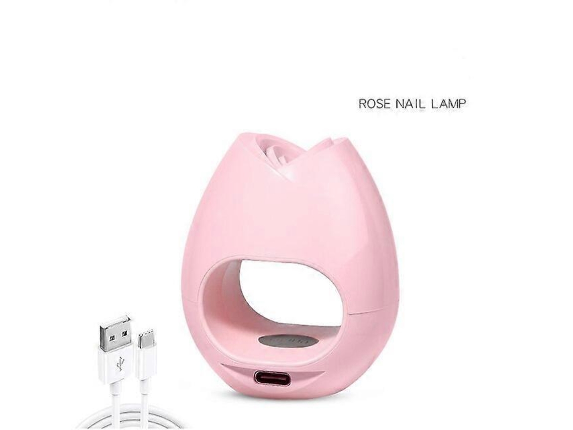 Secador De Unhas Portátil De 8 W, Mini Lâmpada Led Uv Para Secagem De Esmalte Em Gel, Lâmpada Usb Rosa Para Manicure Em Casa. Slowmoose