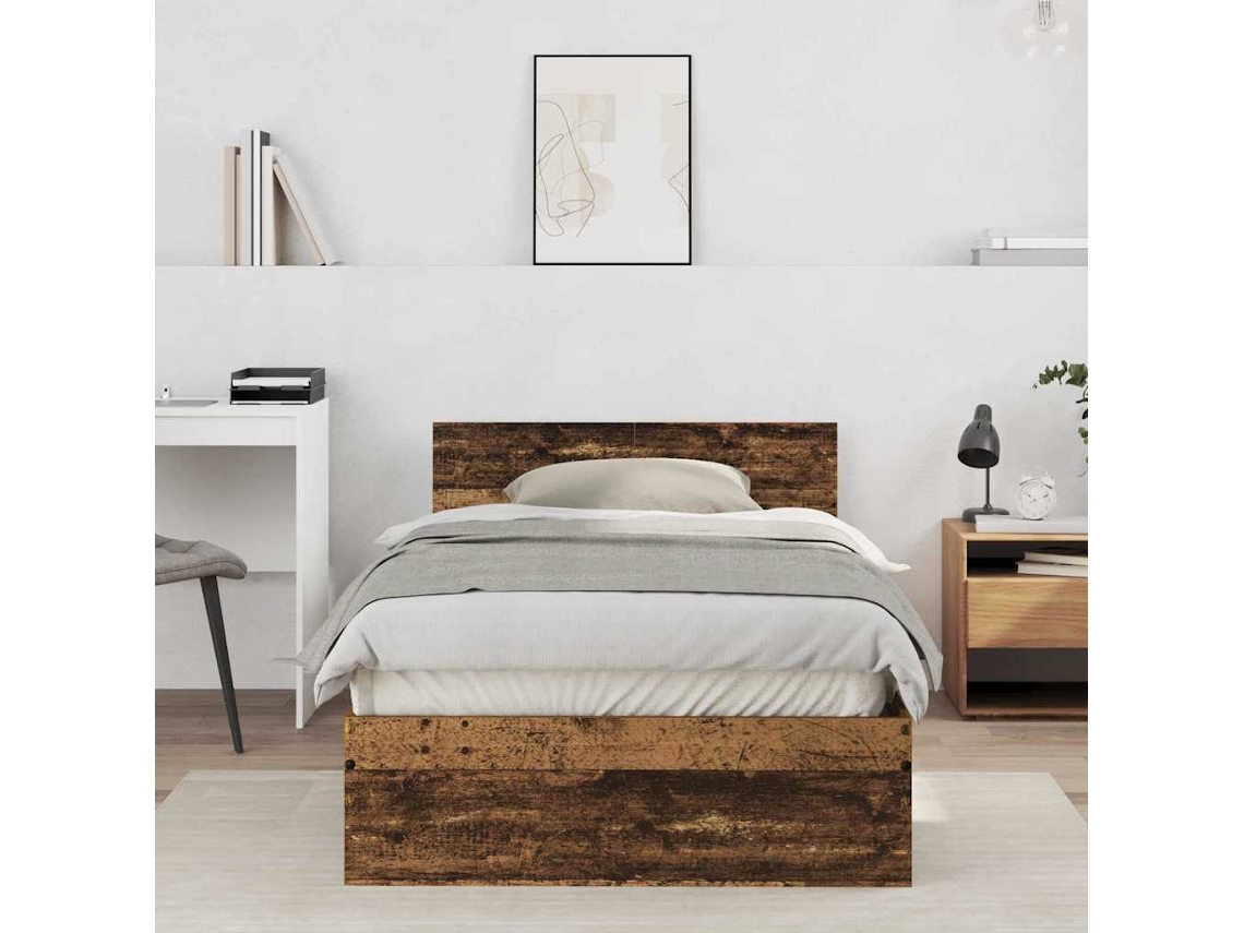 Vidaxl Estrutura Da Cama Madeira Antiga 203 X 104 X 70 Cm