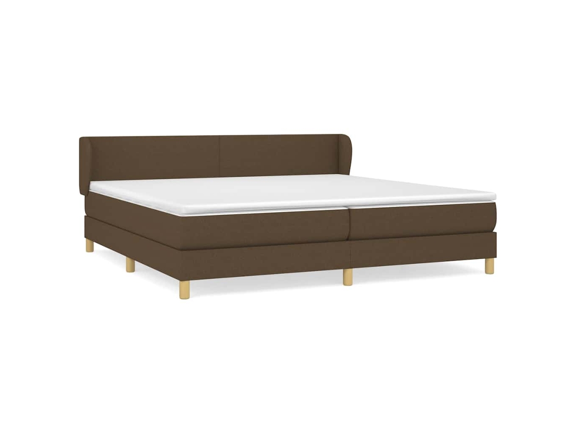 Box Spring Bed, Box Spring Beds Vidaxl Marrom Tecido (200 X 200 Cm)