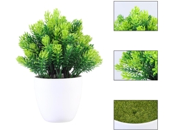 Bonsai Artificial de Pinheiro para Decoração Mesa, com Vaso Plástico, Ideal Sala Estar e Escritório. CHABERLU