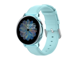 Bracelete Para Galaxy Watch Active 3 / Watch 3 (41mm) - Couro Universal (20mm) - Azul Claro