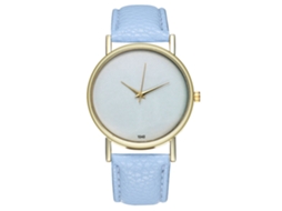 Reloj De Pulsera De Cuarzo Unisex Moda Con Correa De Pu Zhoulianfa Azul Claro