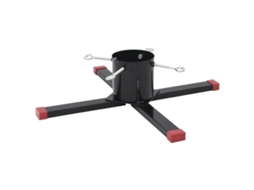 Suporte para árvore de natal VIDAXL Preto Metal (61x61x15,5 cm)