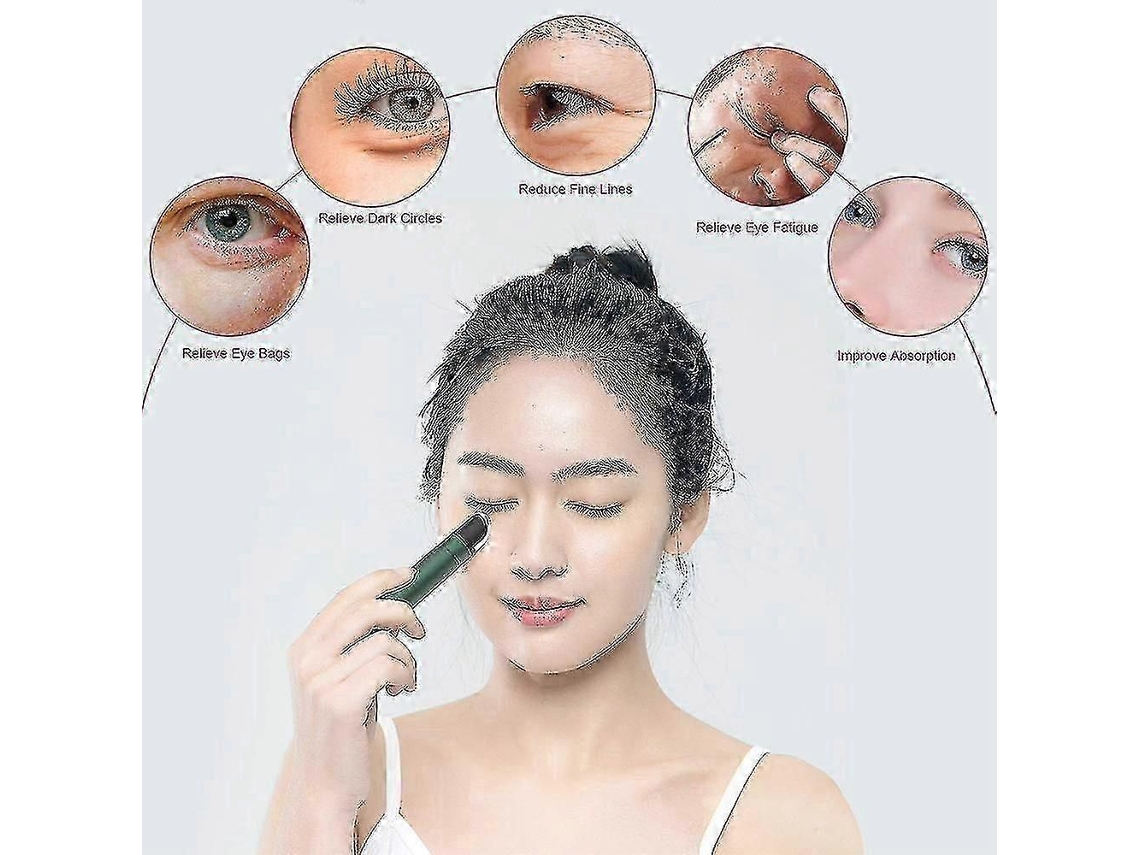 Massageador Ocular Quente e Frio, Varinha Massageadora Facial para Olhos com 42 Pontos de Aquecimento GOKOCO