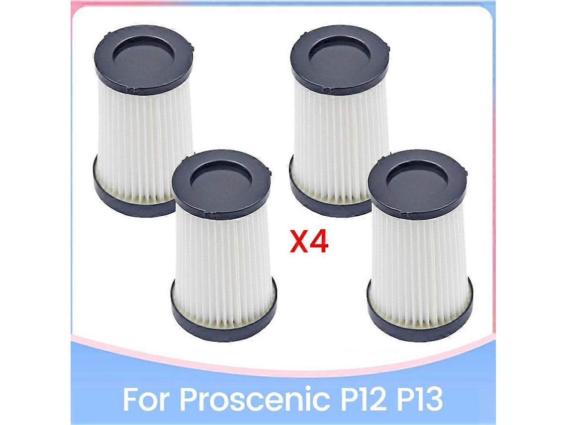 Conjunto De 4 Cartuchos De Filtro Para Aspirador De Pó, Peças De Reposição Para Proscenic P12 E P13, Acessórios Eficientes Para Limpeza Doméstica_ozo