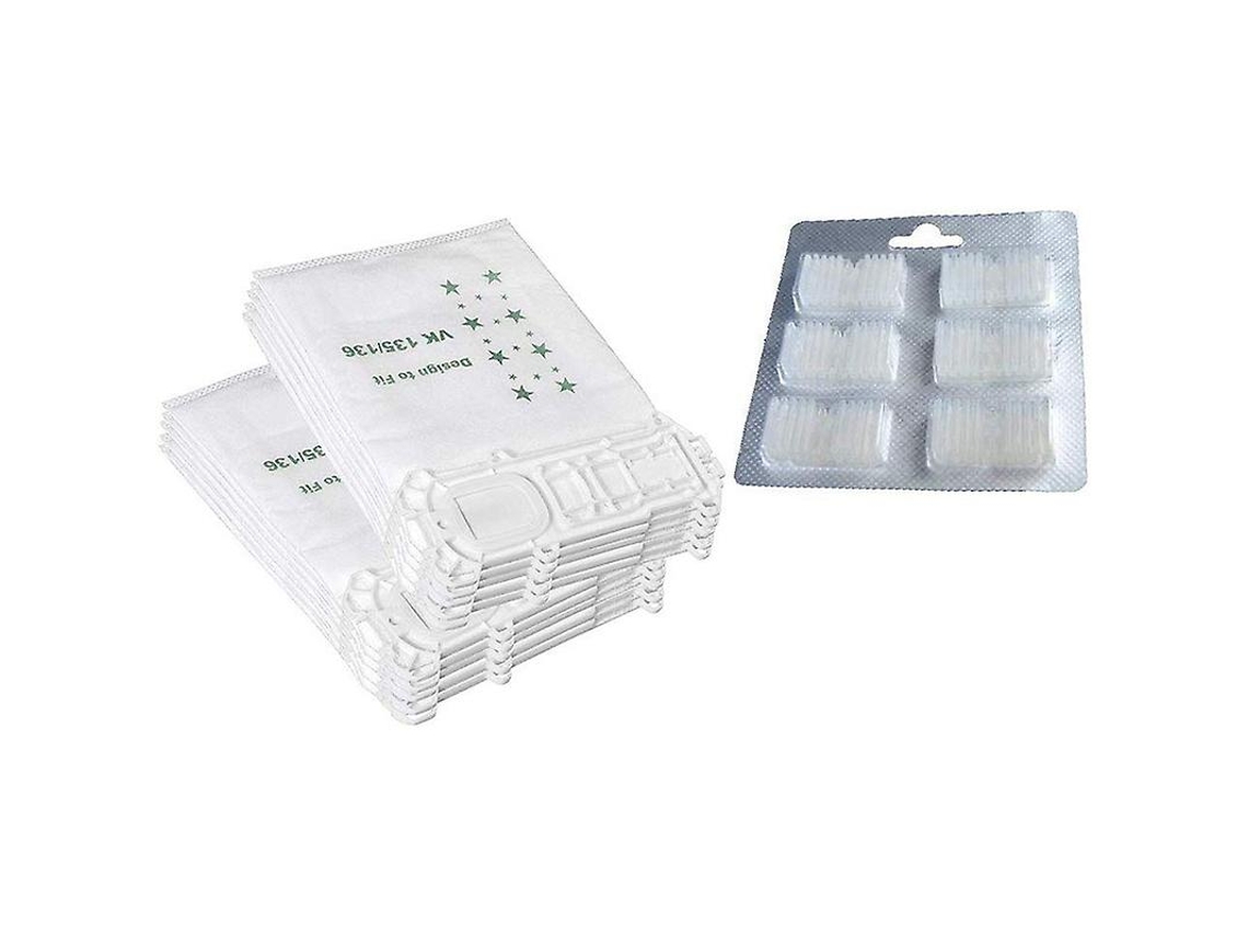 Acessórios de Aspirador de aspirador de limpeza Aspirador Fit Vorwerk Vk135 Vk136 10 Pó