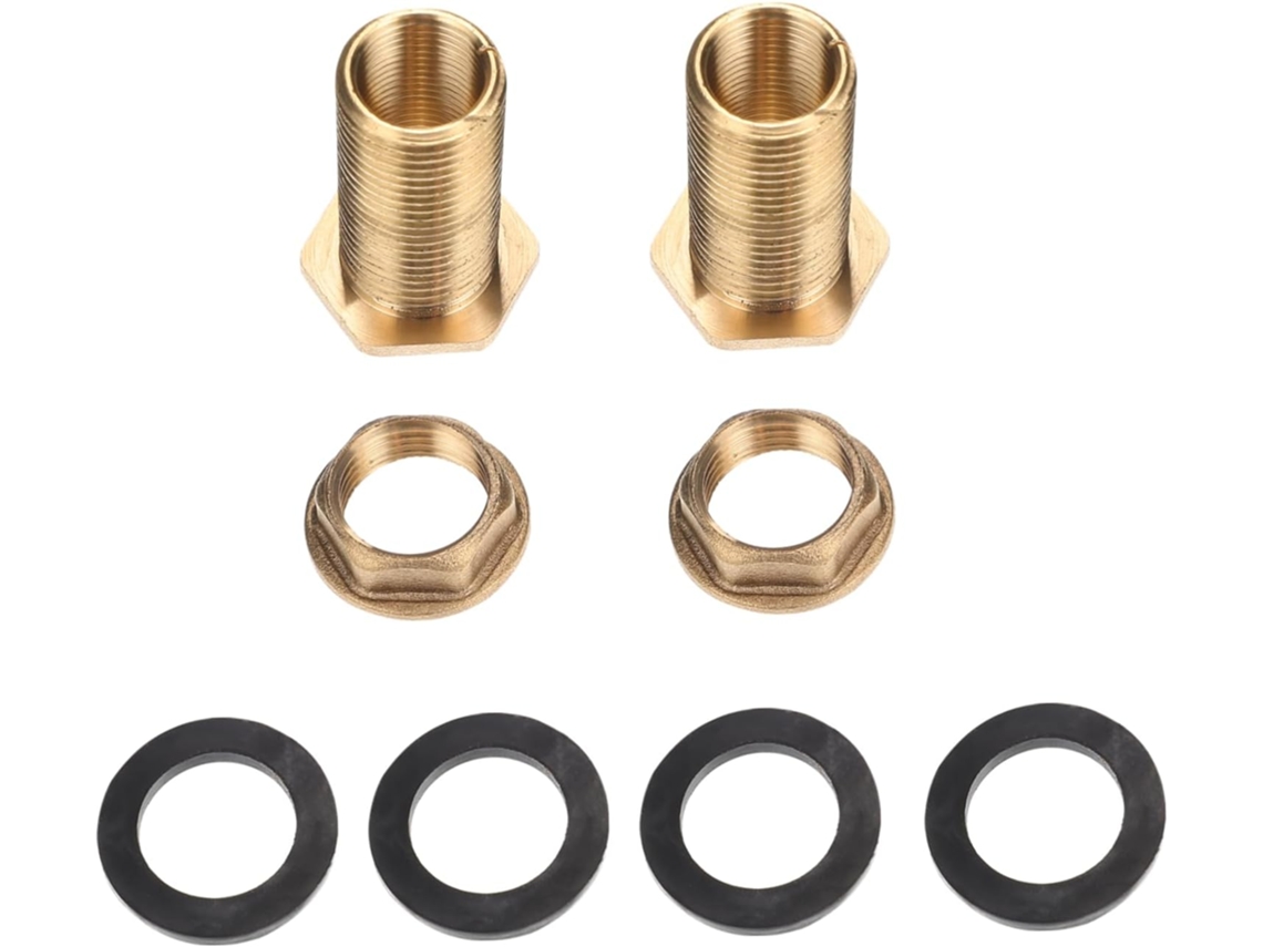 Conector De Latão Para Mangueira Tanque Água Com Rosca Macho 1/2",