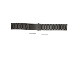 Aetheria pulseira de Smartwatch 20mm Metal com Doble Fecho para Amazfit Gts 3 Gts 2 Bip S Bip U Preto