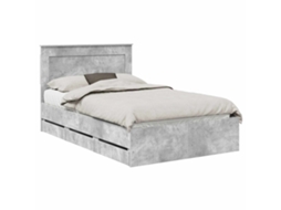 Estrutura de Cama 135x190cm Madeira de Engenharia MAISON EXCLUSIVE