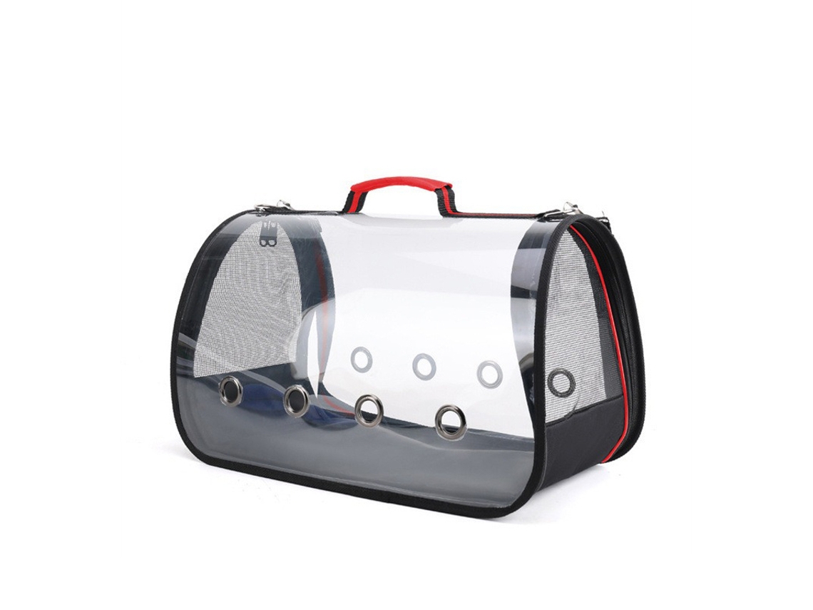 Mochila de Transporte para Animais de Estimação, Dobrável, Portátil, Tamanho M, Vermelha AQUAFORGE