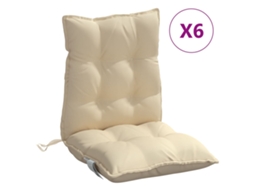Lowback Chair Cushion, Lowback Chair Cushions Vidaxl Bege Tecido (n/a)