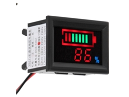 Monitor De Bateria 12v Leitor Medidor Com Nível Poste Derivação